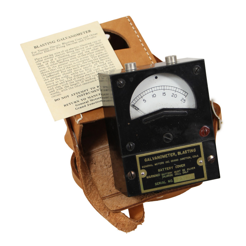 Galvanomètre, GENERAL METERS, INC., US Army, démolition