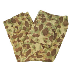 Pantalon HBT (Herringbone Twill) camouflé, US Army, 30 x 31, 1944