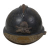 Helmet, Adrian, Mle 1915, Soldat Jean Leduc, 3e Cie, 114e BCA, DOW, September, 1917