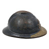 Casque Adrian, Mle 1915, soldat Jean Leduc, 3e Cie, 114e BCA, mort de ses blessures en septembre 1917