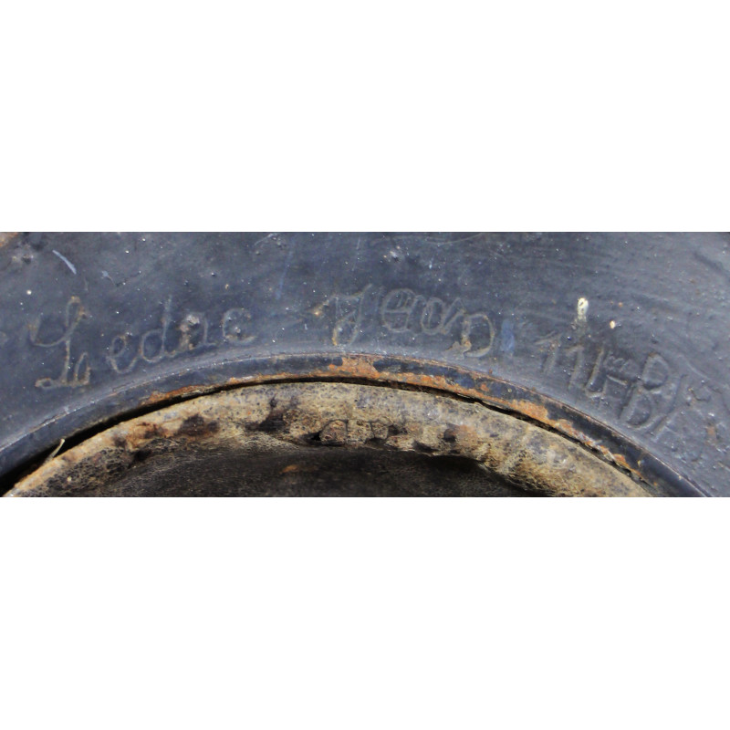 Casque Adrian, Mle 1915, soldat Jean Leduc, 3e Cie, 114e BCA, mort de ses blessures en septembre 1917