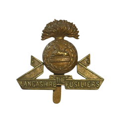 Cap Badge, The Lancashire Fusiliers, Dunkerque, Normandie