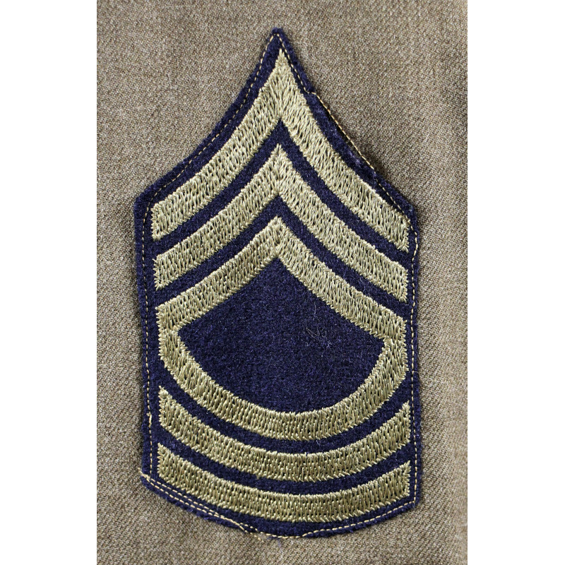 Coat, Serge, Wool, OD, Master Sergeant, ETOUSA, 42R, 1941, Named