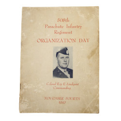 Roster, 508th Parachute Infantry Regiment, 4 novembre 1943