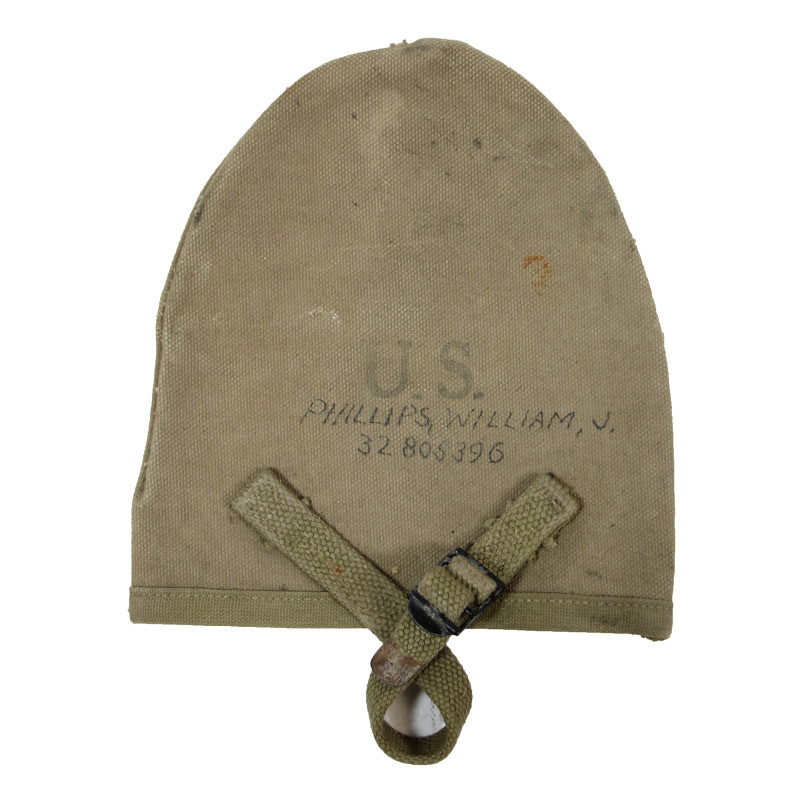 Étui de pelle en T, M-1910, Pfc. William Phillips, Hq. & Serv. Co., 181st Eng. (Heavy Ponton) Bn., ETO