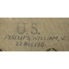 Étui de pelle en T, M-1910, Pfc. William Phillips, Hq. & Serv. Co., 181st Eng. (Heavy Ponton) Bn., ETO