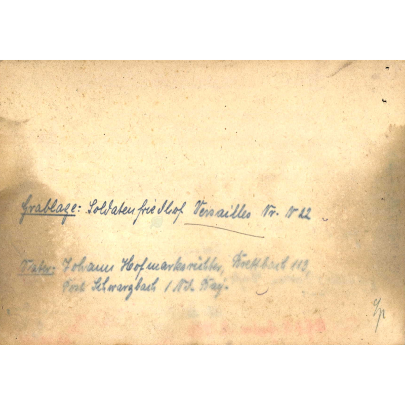 Sterbebilder, carte du souvenir, Ob. Gefr. Johann Hofmarksrichter, Flak-Regiment, Luftwaffe, 3 juin 1944