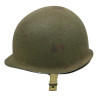 Casque M1, pattes fixes, liner ST. CLAIR RUBBER CO., aumônier chrétien