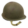 Casque M1, pattes fixes, liner ST. CLAIR RUBBER CO., aumônier chrétien