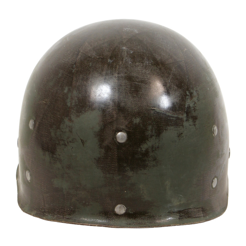 Casque M1, pattes fixes, liner ST. CLAIR RUBBER CO., aumônier chrétien