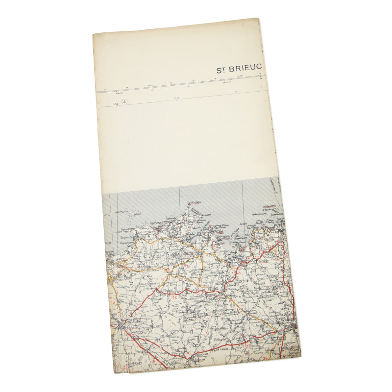 Map, British, ST. BRIEUC-RENNES, 1941