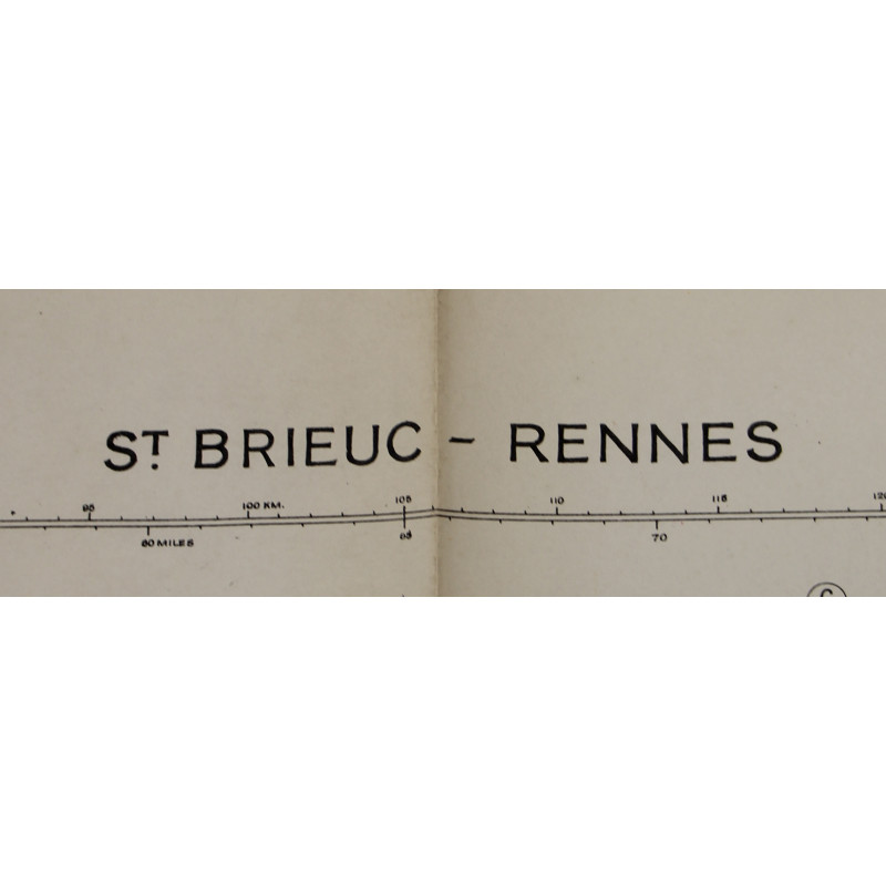 Map, British, ST. BRIEUC-RENNES, 1941