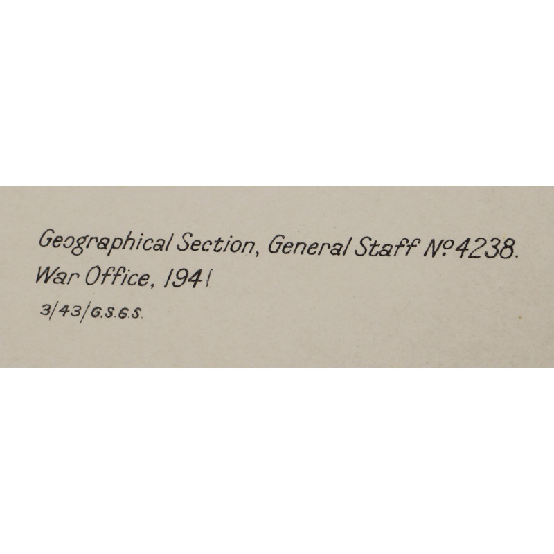 Carte britannique, ST. BRIEUC-RENNES, 1941