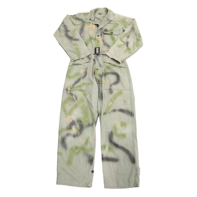 Coverall, HBT (Herringbone Twill), Camouflage, Theater-Made, 517th Parachute Regimental Combat Team