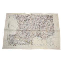 Carte d'évasion en soie, MI 9, Sud de la France et Méditerranée occidentale