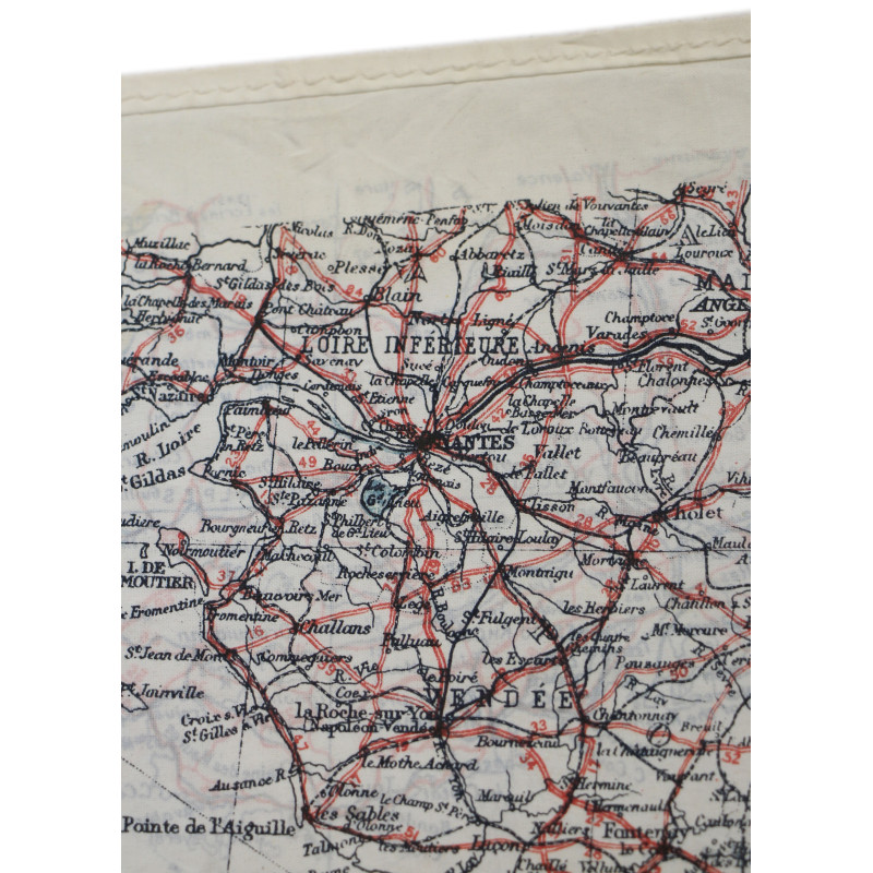 Carte d'évasion en soie, MI 9, Sud de la France et Méditerranée occidentale
