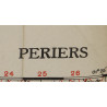 Carte britannique, PÉRIERS, bataille des haies, 1943
