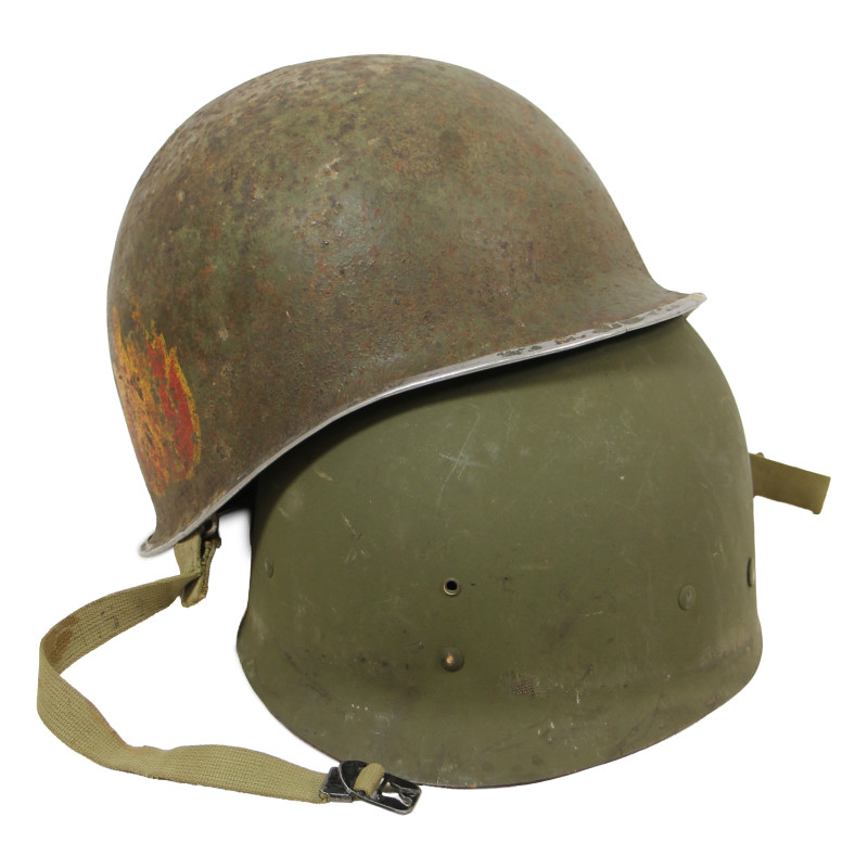 Casque M1, pattes fixes, 63rd Infantry Division, liner FIRESTONE