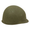 Casque M1, pattes fixes, 63rd Infantry Division, liner FIRESTONE