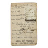 Card, Identity, F/O Roy Carman, Glider Pilot, 305th TCS, 442nd TCG, 9th Air Force, USAAF, ETO