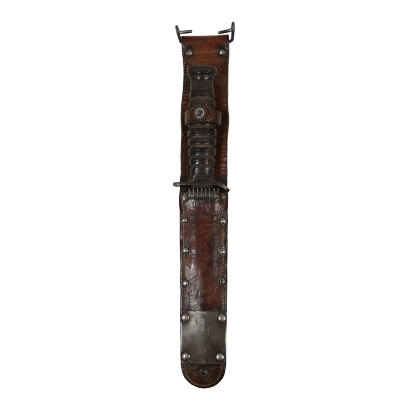 Knife, Trench, USM3, CASE 1943 on Blade, with Scabbard, USM6, VINER BROS. 1943