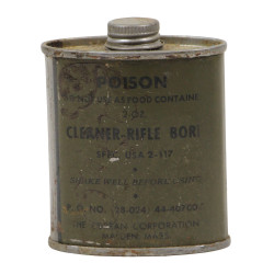 Flacon de solvant, Rifle Bore Cleaner, THE CURRAN CORPORATION, 1944, plein