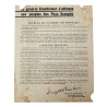 Tract ZF 1, message du General Eisenhower, 1944, Normandie