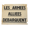 Tract ZF 1, message du General Eisenhower, 1944, Normandie