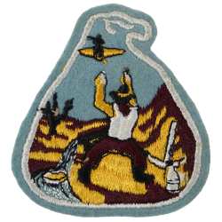 Insigne, 49th Anti-Aircraft Artillery Battalion, Omaha Beach, La Gleize, Feutre