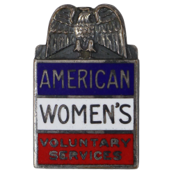 Badge, American Women's Voluntary Services