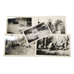 Lot de cinq photographies, US Army, Medic