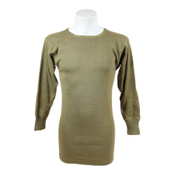 Maillot de corps, US Army, manches longues, OD, taille 38, 1944