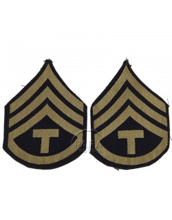 Grades en tissu de Sergeant T/3