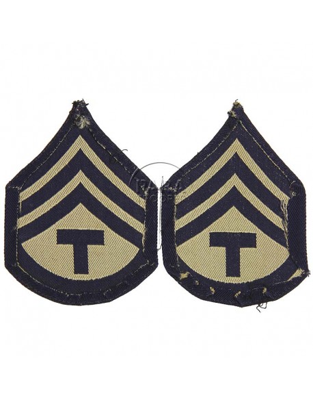 Grades en tissu de Sergeant T/3