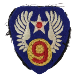 Patch, 9th Air Force, USAAF, British-Made