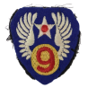 Patch, 9th Air Force, USAAF, British-Made