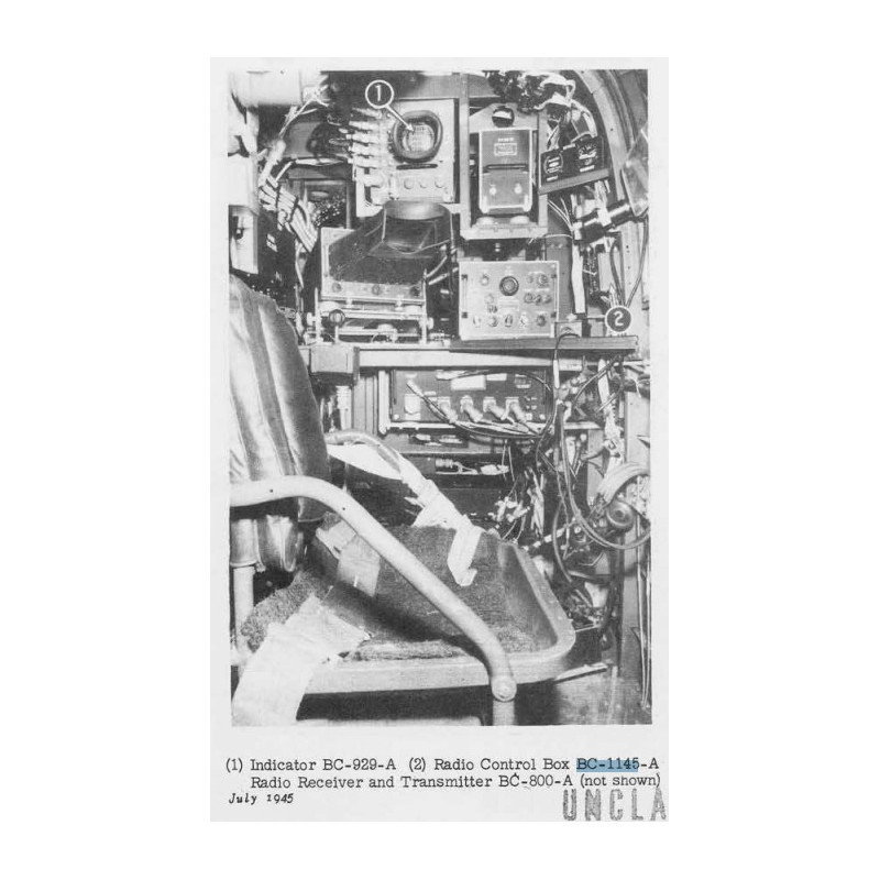 Boîtier de contrôle, radio radar, BC-1145-A, USAAF & RAF, 1944, Pathfinder