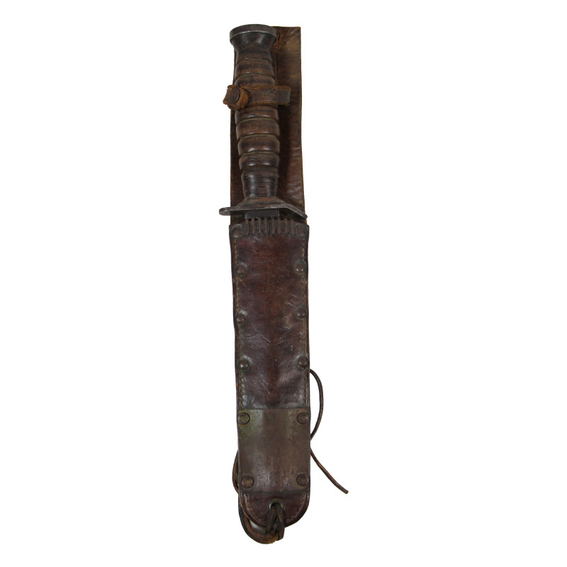 Knife, Trench, USM3, IMPERIAL on Blade, with Scabbard, USM6, BARWOOD 1943