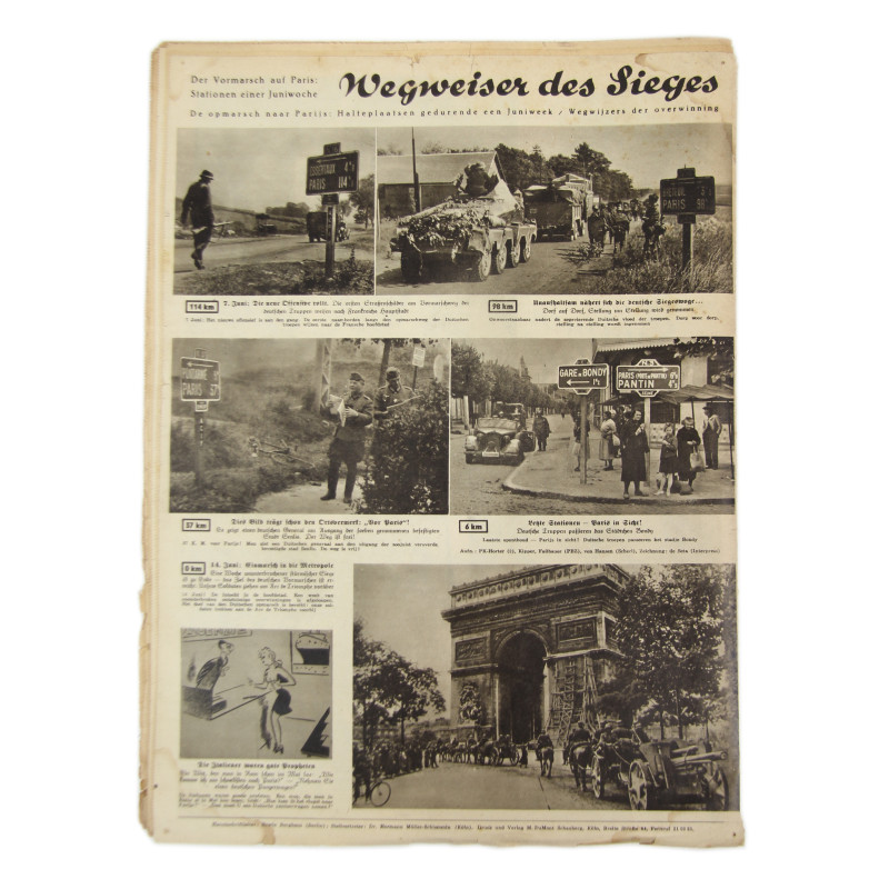 Magazine, Kölnische Illustrierte Zeitung, June 27, 1940, Waffen-ᛋᛋ