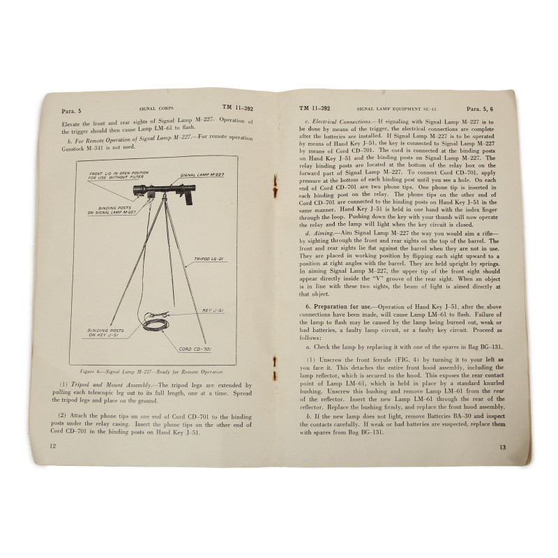 Lampe de signalisation SE-11, complète