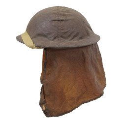 Casque Mk II, britannique, 1941, avec couvre-casque anti-gaz, D-Day