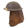 Casque Mk II, britannique, 1941, avec couvre-casque anti-gaz, D-Day