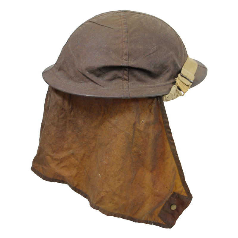 Casque Mk II, britannique, 1941, avec couvre-casque anti-gaz, D-Day