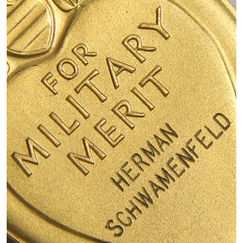 Coffret médaille, Purple Heart, Pvt. Herman Schwamenfeld, Co. I., 18th Inf. Regt., 1st Infantry Division, WIA, Belgique
