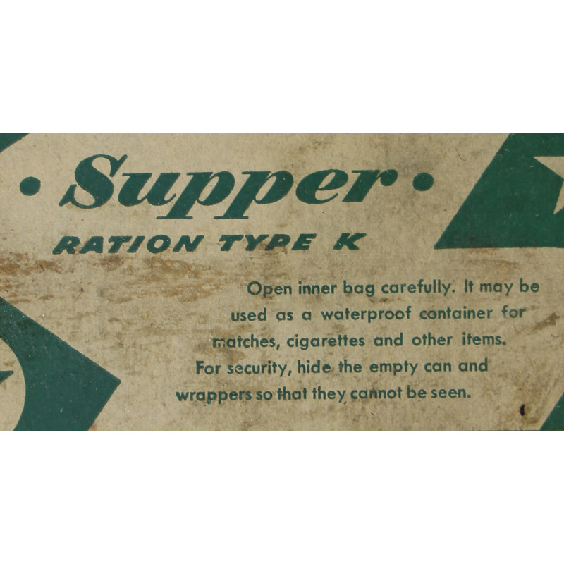 Ration, Type K, Supper, 1944, intacte