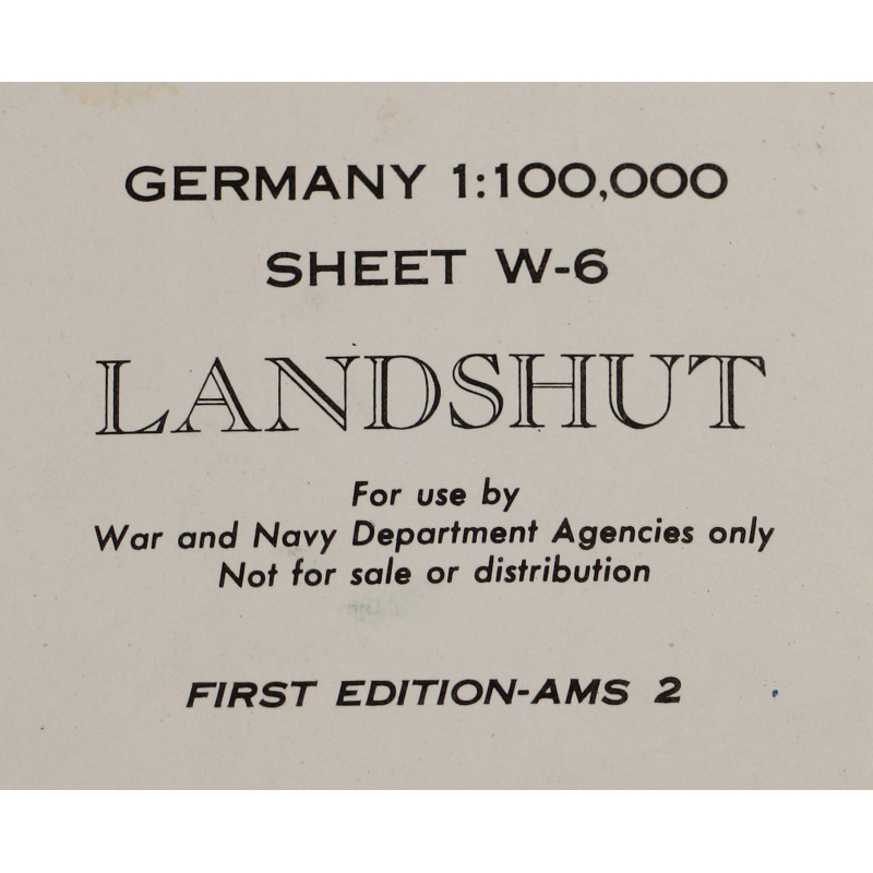 Map, Allied, LANDSHUT, Germany, 1944