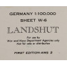 Carte alliée, LANDSHUT, Allemagne, 1944