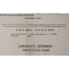 Carte alliée, LANDSHUT, Allemagne, 1944