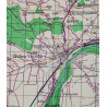 Carte alliée, LANDSHUT, Allemagne, 1944