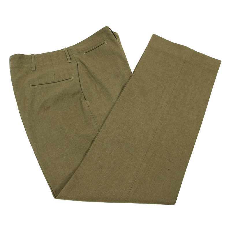 Trousers, Wool Serge, OD, 32 x 33